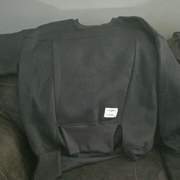 Simple Gray Ribbed Fabric - Picture 6 of 8